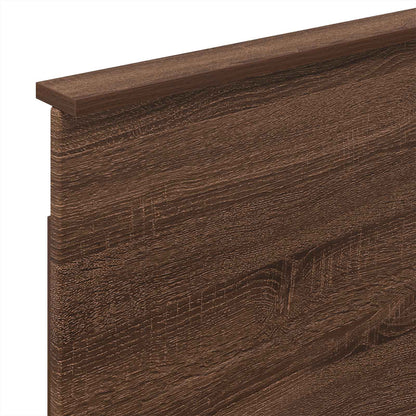 Struttura del letto con lo scaffale Rovere Marrone 75 x 190 cm
