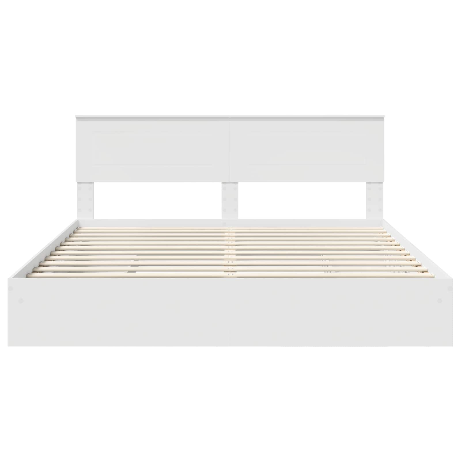 Letto con Contenitore Bianco 180 x 200 cm Legno multistrato | homemem39