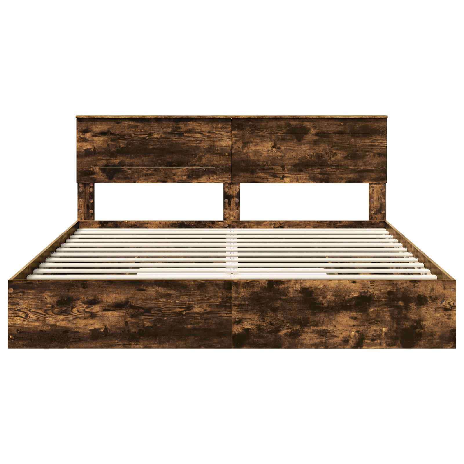 Letto con Contenitore con testiera Rovere fumé 180 x 200 cm | homemem39