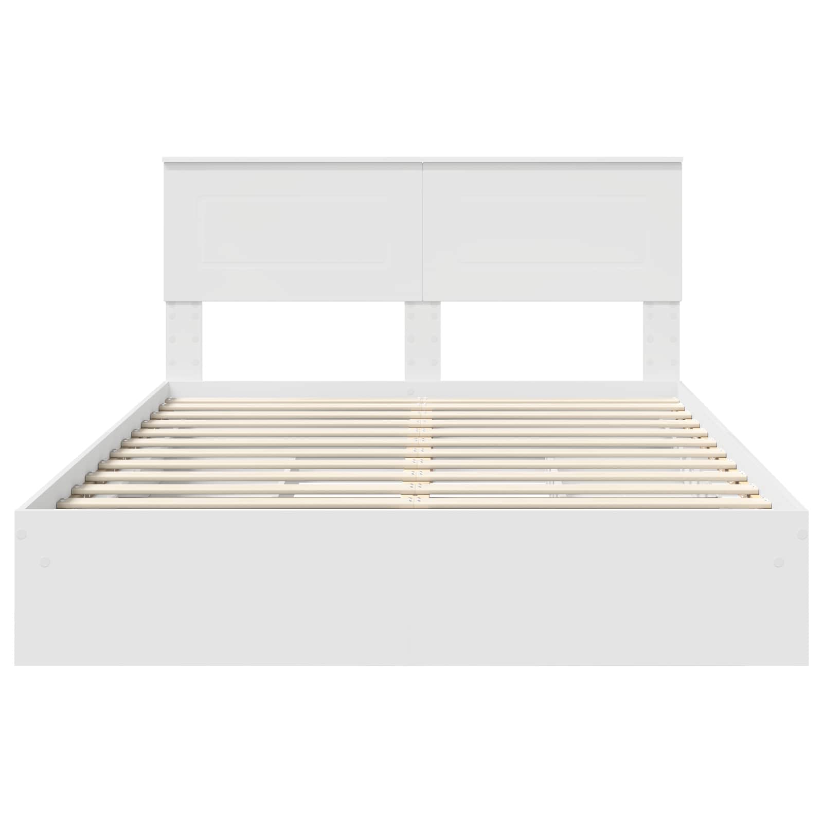 Letto con Contenitore Bianco 140 x 200 cm Legno multistrato | homemem39