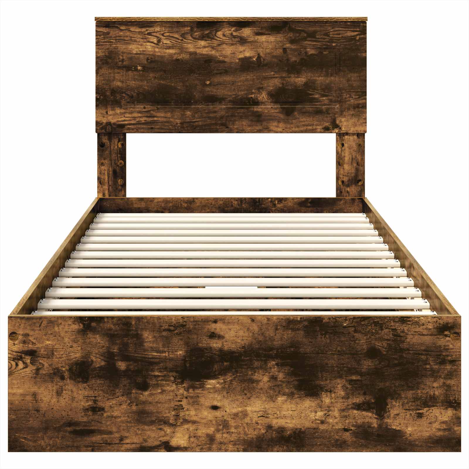 Letto con Contenitore con testiera Rovere fumé 100 x 200 cm | homemem39