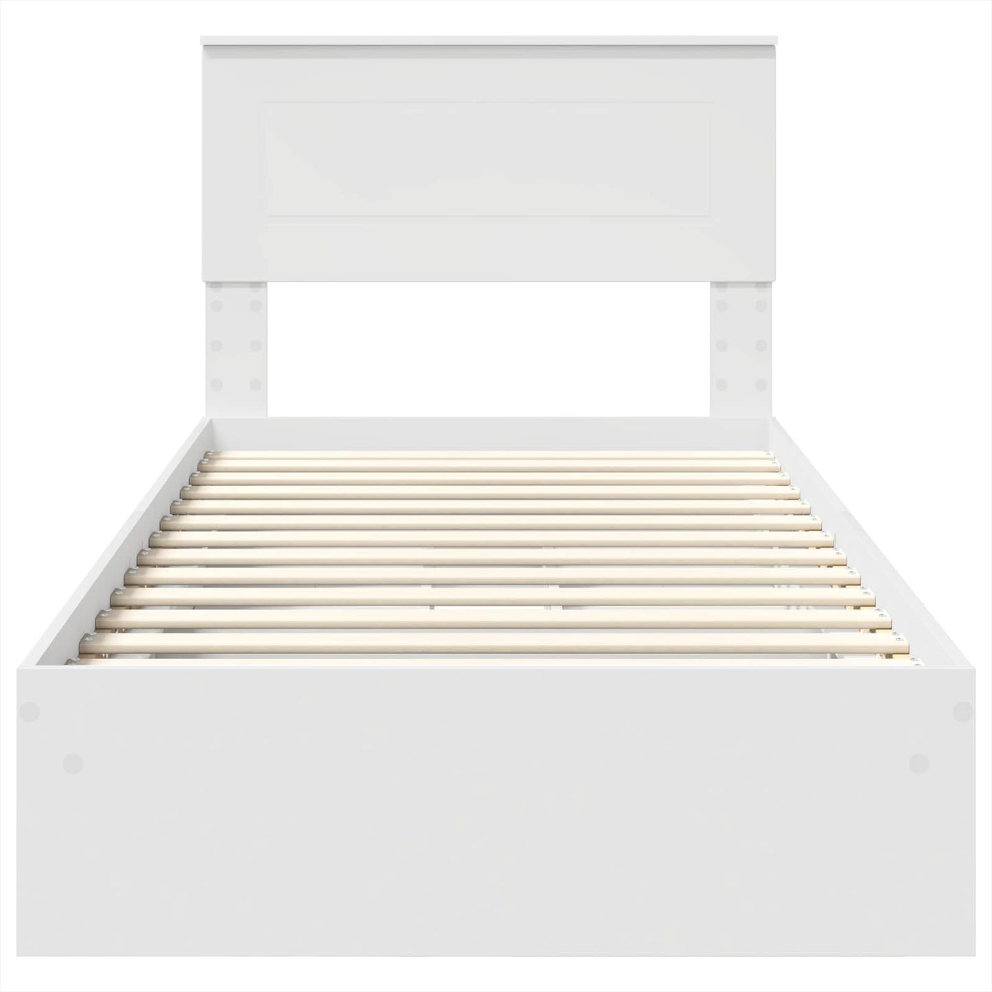Letto con Contenitore Bianco 90 x 200 cm Legno multistrato | homemem39