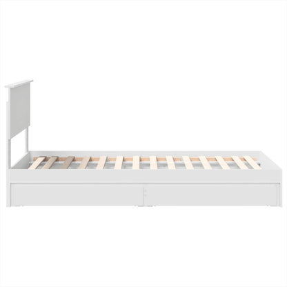 Letto con Contenitore Bianco 90 x 200 cm Legno multistrato | homemem39