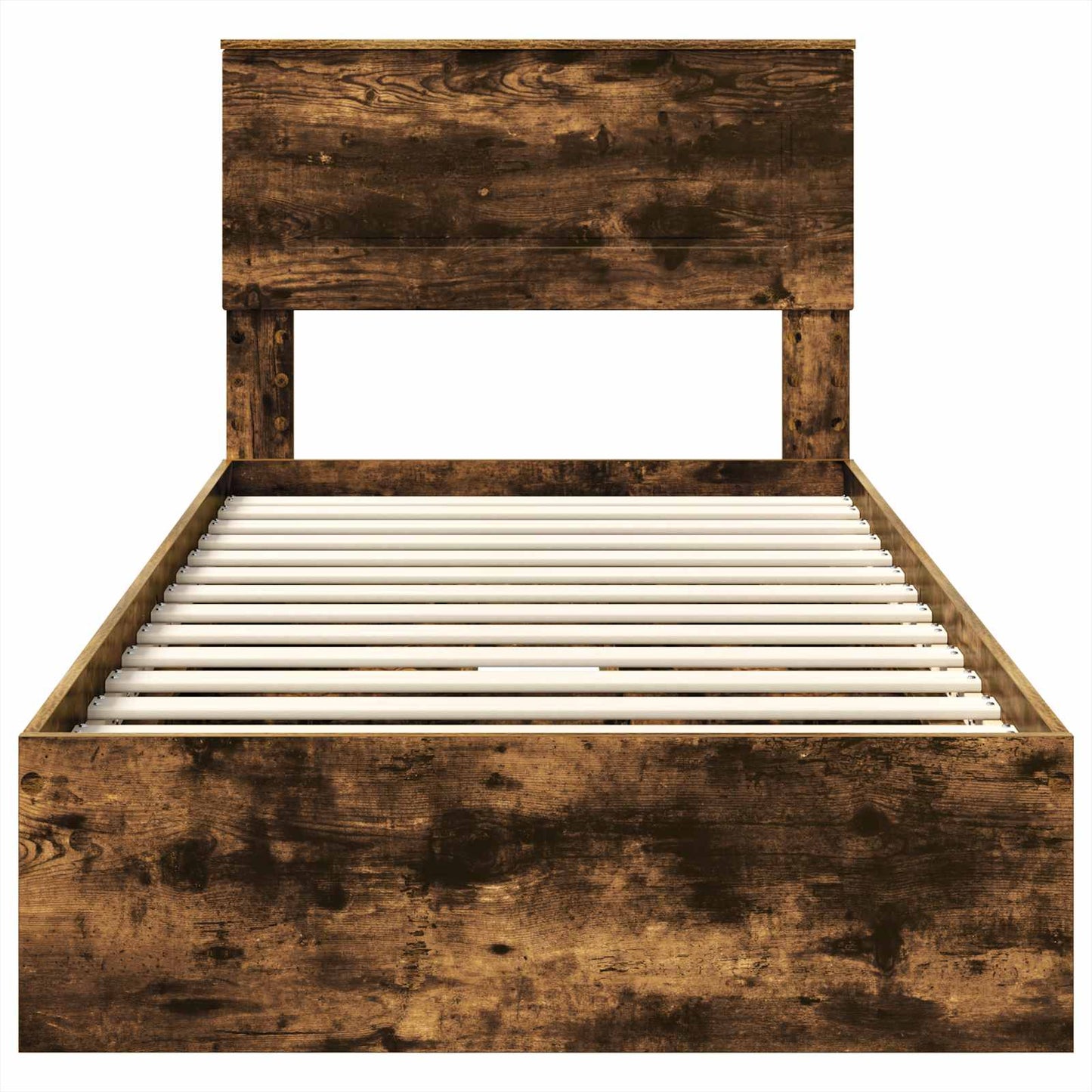 Letto con Contenitore Rovere fumé 90 x 200 cm Legno multistrato | homemem39