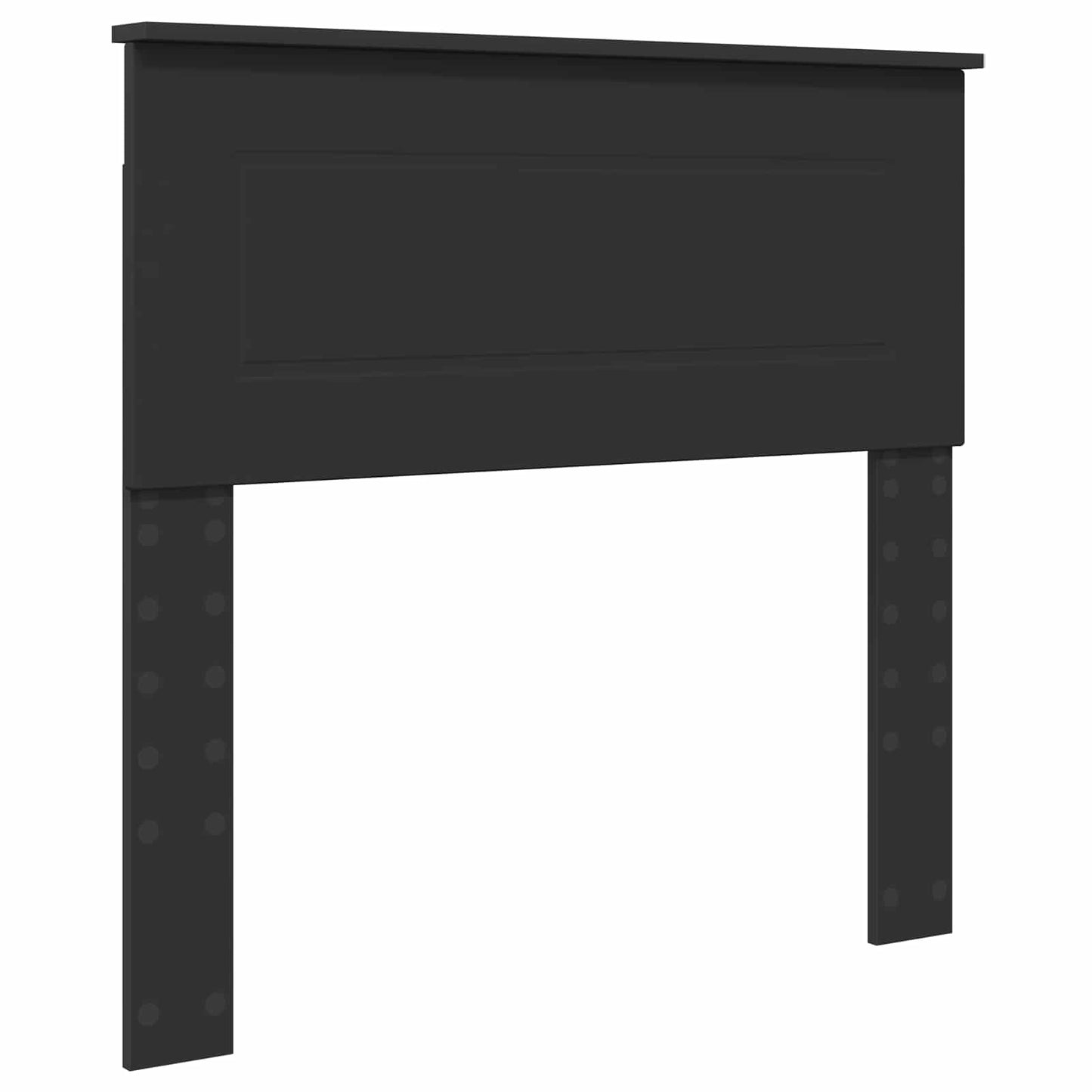 Letto con Contenitore Nero 75 x 190 cm Legno multistrato