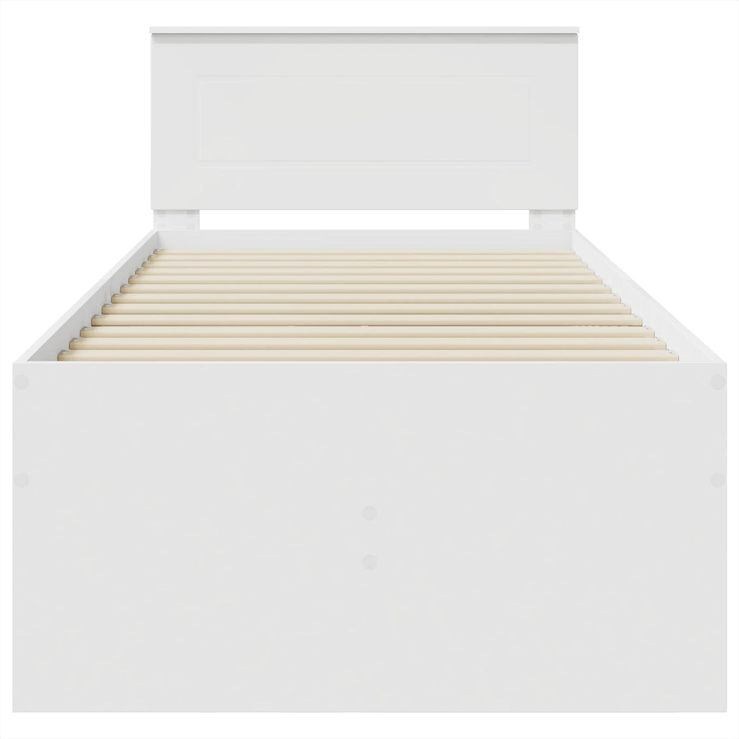 Daybed Bianco e Nero 100 x 200 cm Legno multistrato