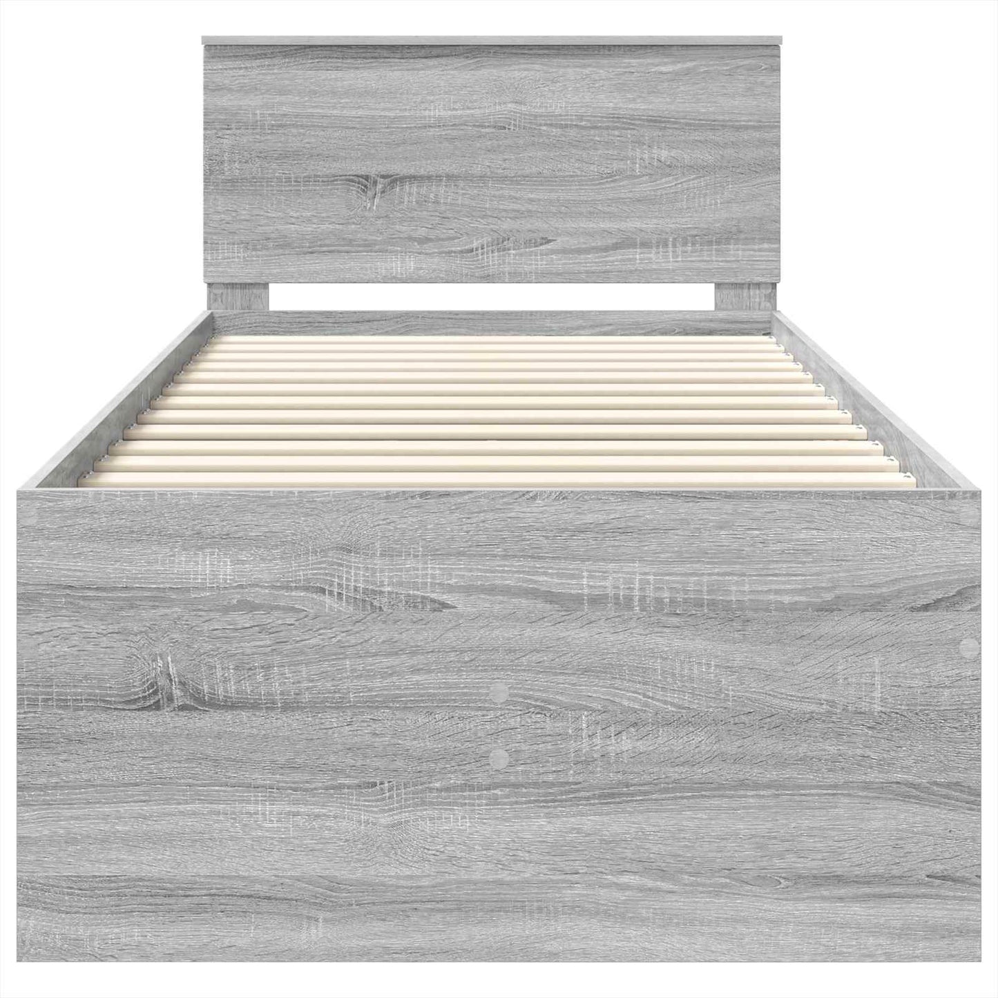 Daybed Grigio Sonoma e Nero 100 x 200 cm Legno multistrato