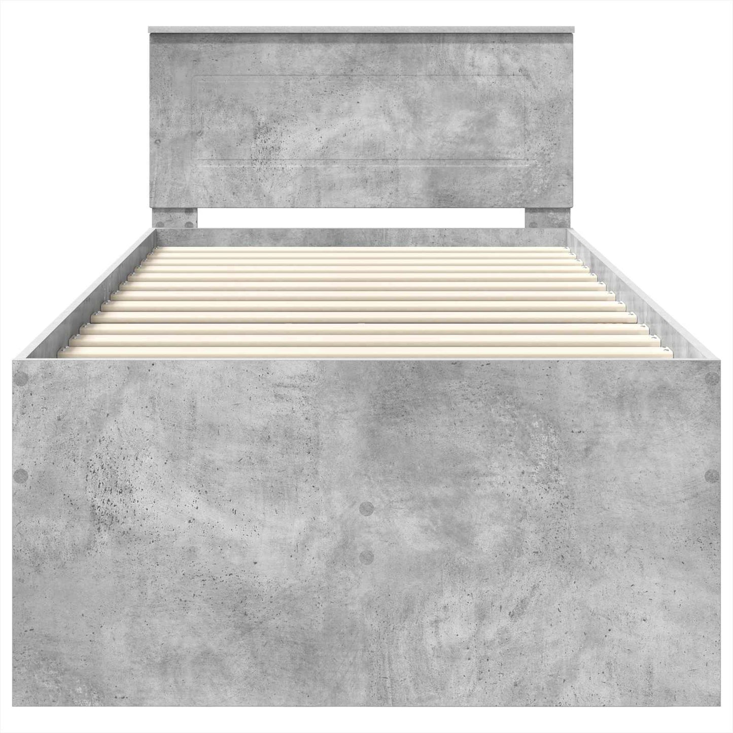 Daybed Grigio Cemento e Nero 90 x 190 cm Legno multistrato