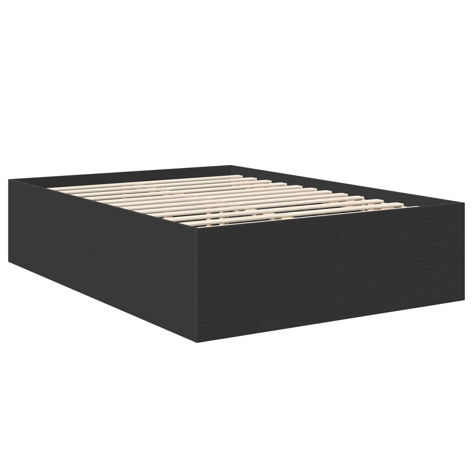 Struttura del letto Nero 160 x 200 cm Legno multistrato | homemem39