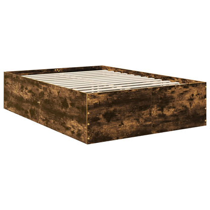 Struttura del letto Rovere fumé 160 x 200 cm Legno multistrato