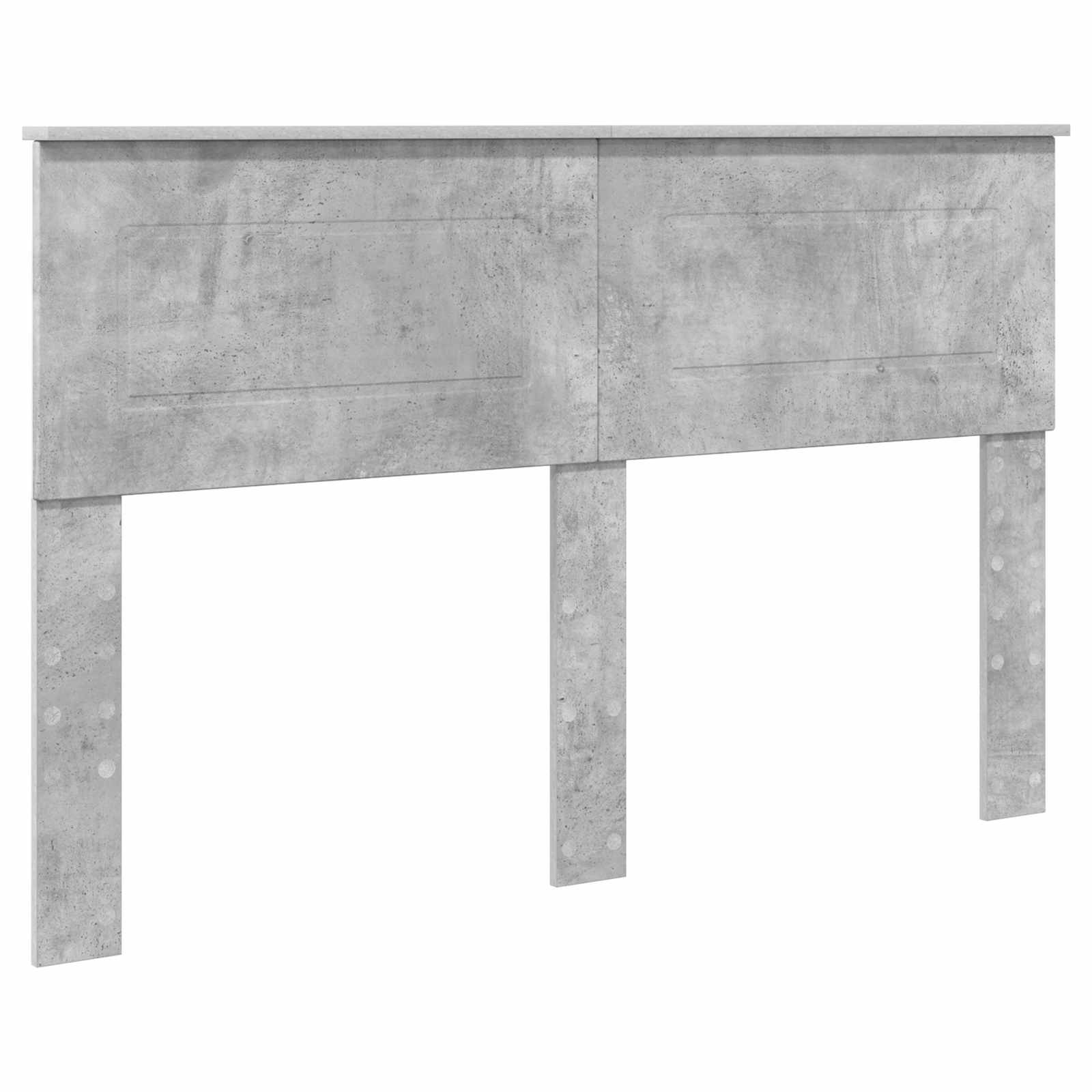 Struttura del letto con testiera Grigio cemento 150 x 200 cm | homemem39