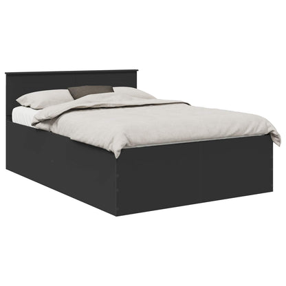 Struttura del letto Nero 140 x 190 cm Legno multistrato | homemem39