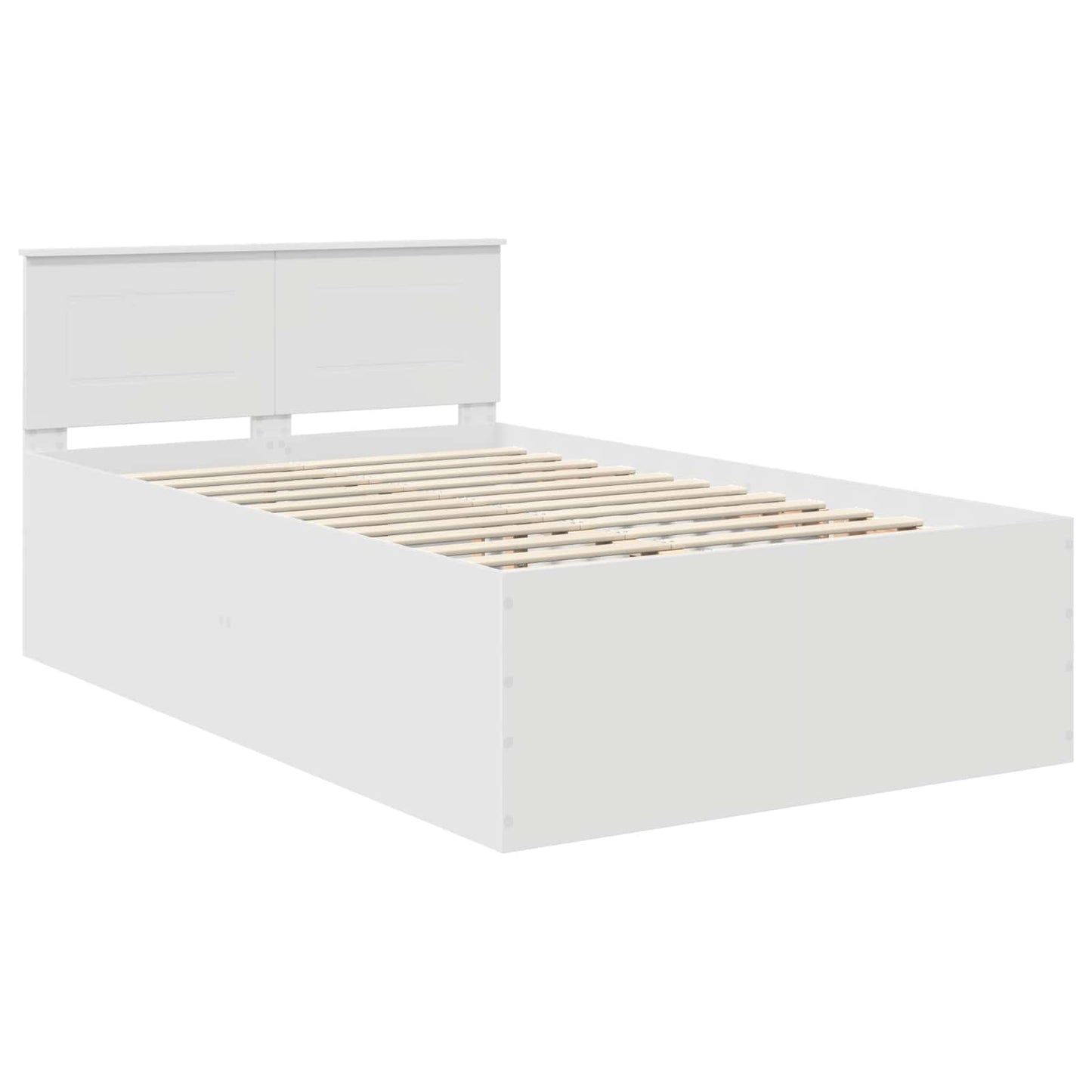 Struttura del letto Bianco 135 x 190 cm Legno multistrato