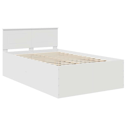 Struttura del letto Bianco 135 x 190 cm Legno multistrato
