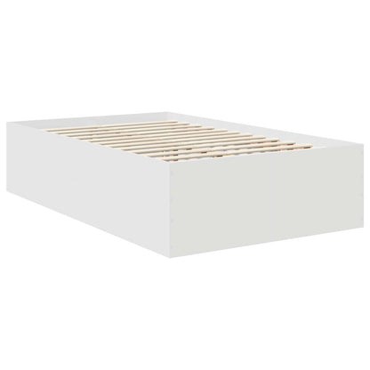 Struttura del letto Bianco 120 x 190 cm Legno multistrato