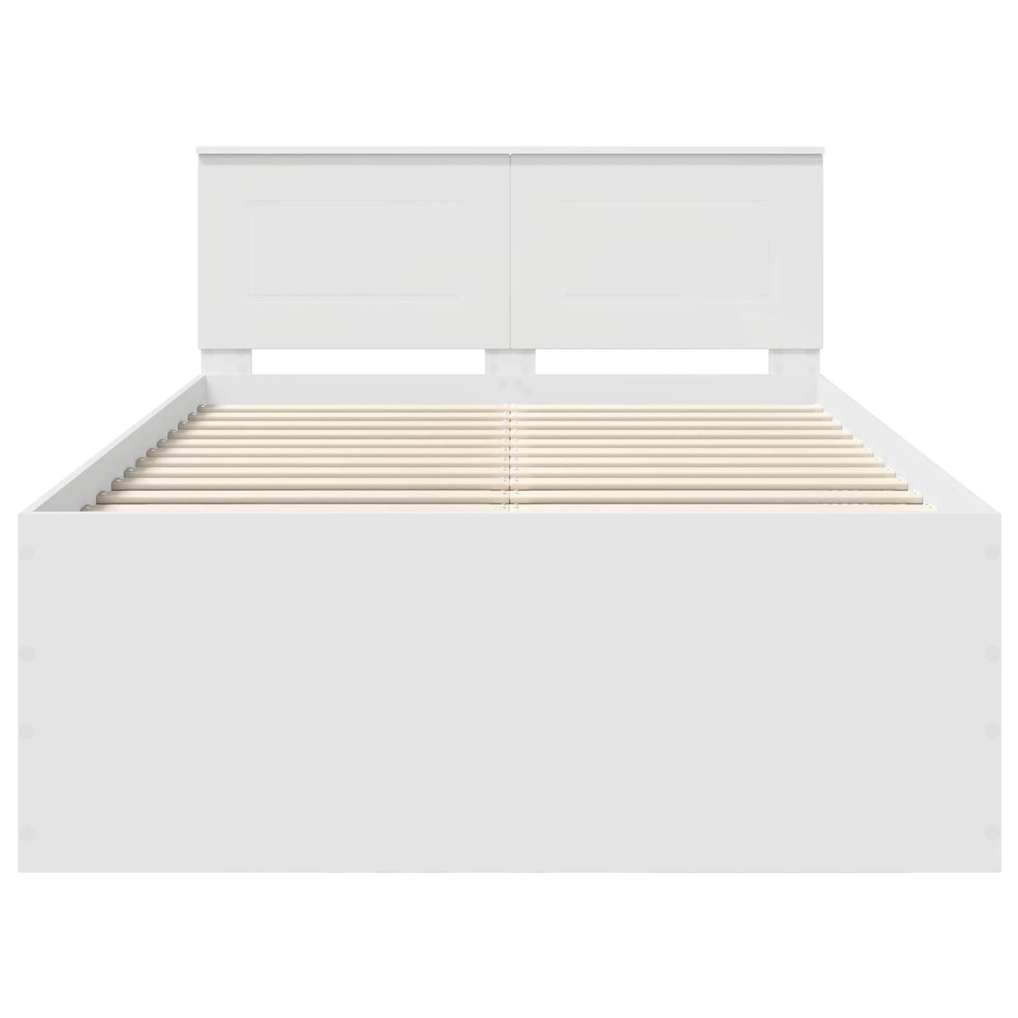 Struttura del letto Bianco 120 x 190 cm Legno multistrato