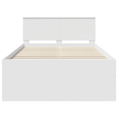 Struttura del letto Bianco 120 x 190 cm Legno multistrato