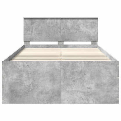 Struttura del letto con testiera Grigio cemento 120 x 190 cm | homemem39