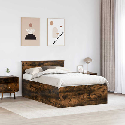 Struttura del letto Rovere fumé 120 x 190 cm Legno multistrato