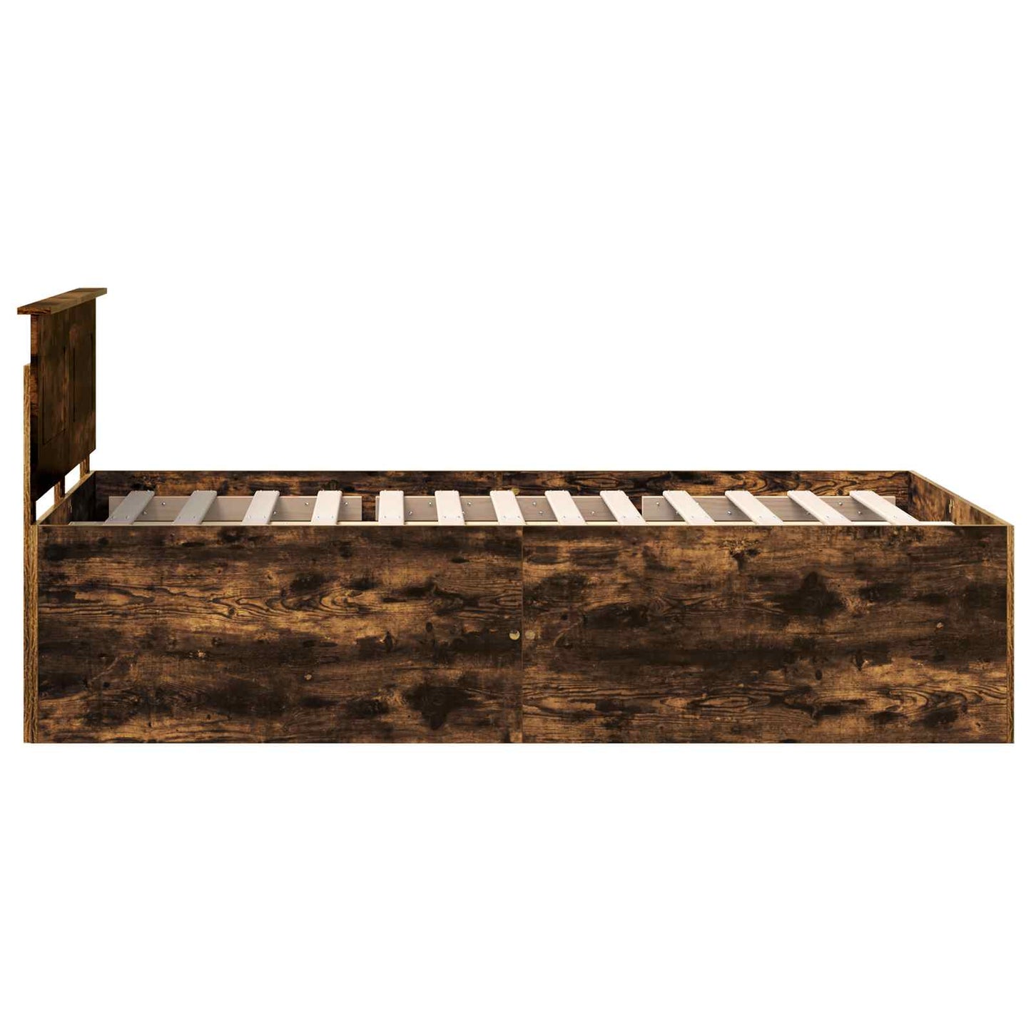 Struttura del letto Rovere fumé 120 x 190 cm Legno multistrato | homemem39