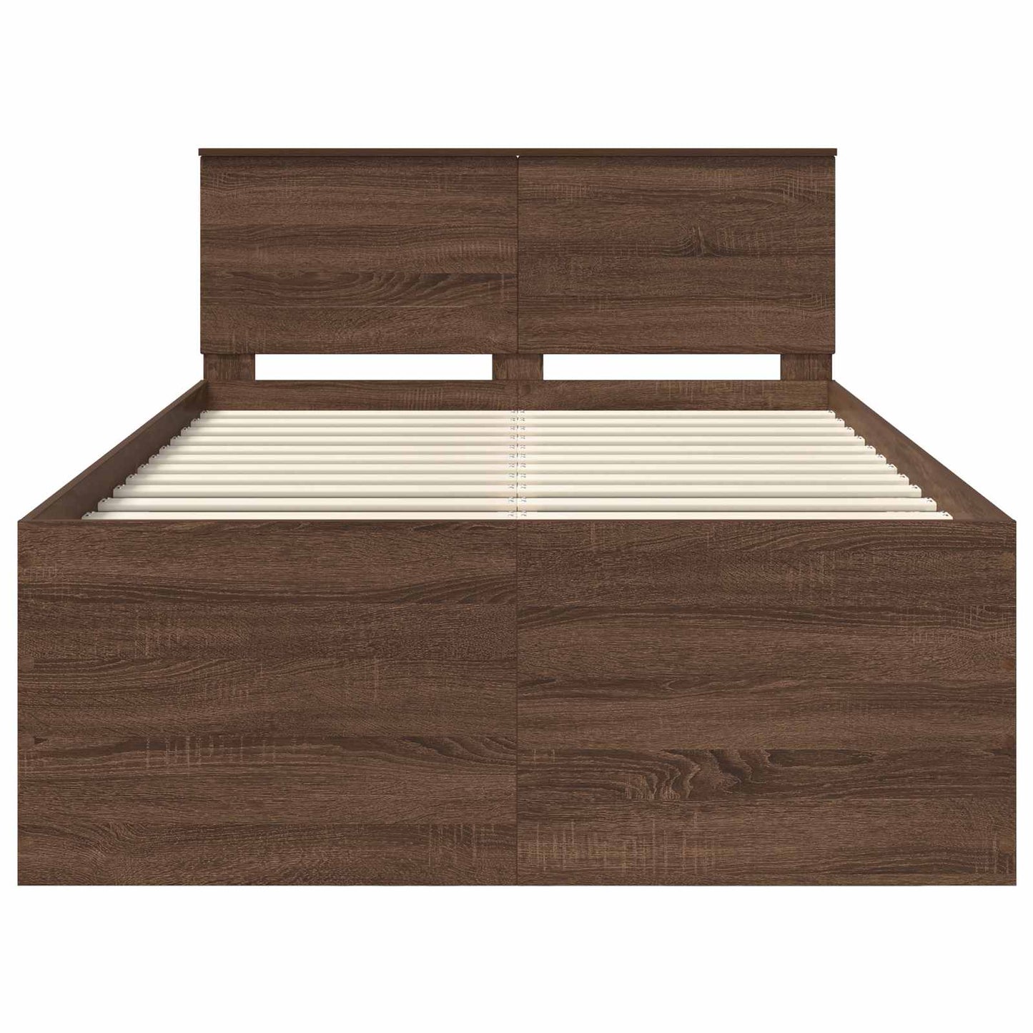 Struttura del letto con testiera Rovere Marrone 120 x 190 cm