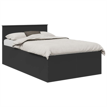 Struttura del letto Nero 120 x 200 cm Legno multistrato | homemem39