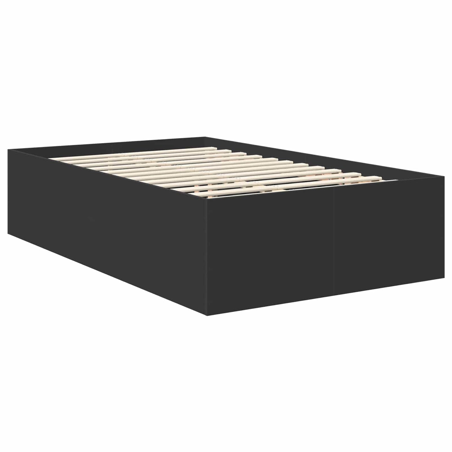 Struttura del letto Nero 120 x 200 cm Legno multistrato | homemem39