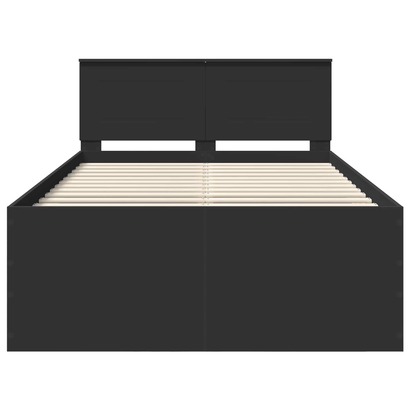 Struttura del letto Nero 120 x 200 cm Legno multistrato | homemem39
