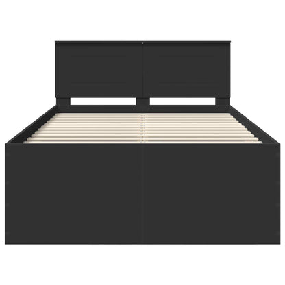 Struttura del letto Nero 120 x 200 cm Legno multistrato | homemem39
