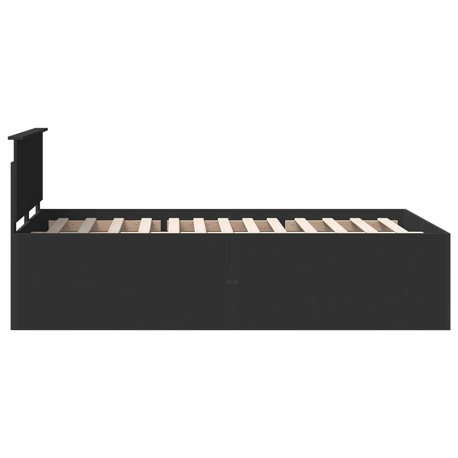 Struttura del letto Nero 120 x 200 cm Legno multistrato | homemem39