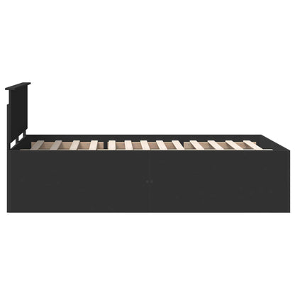 Struttura del letto Nero 120 x 200 cm Legno multistrato | homemem39