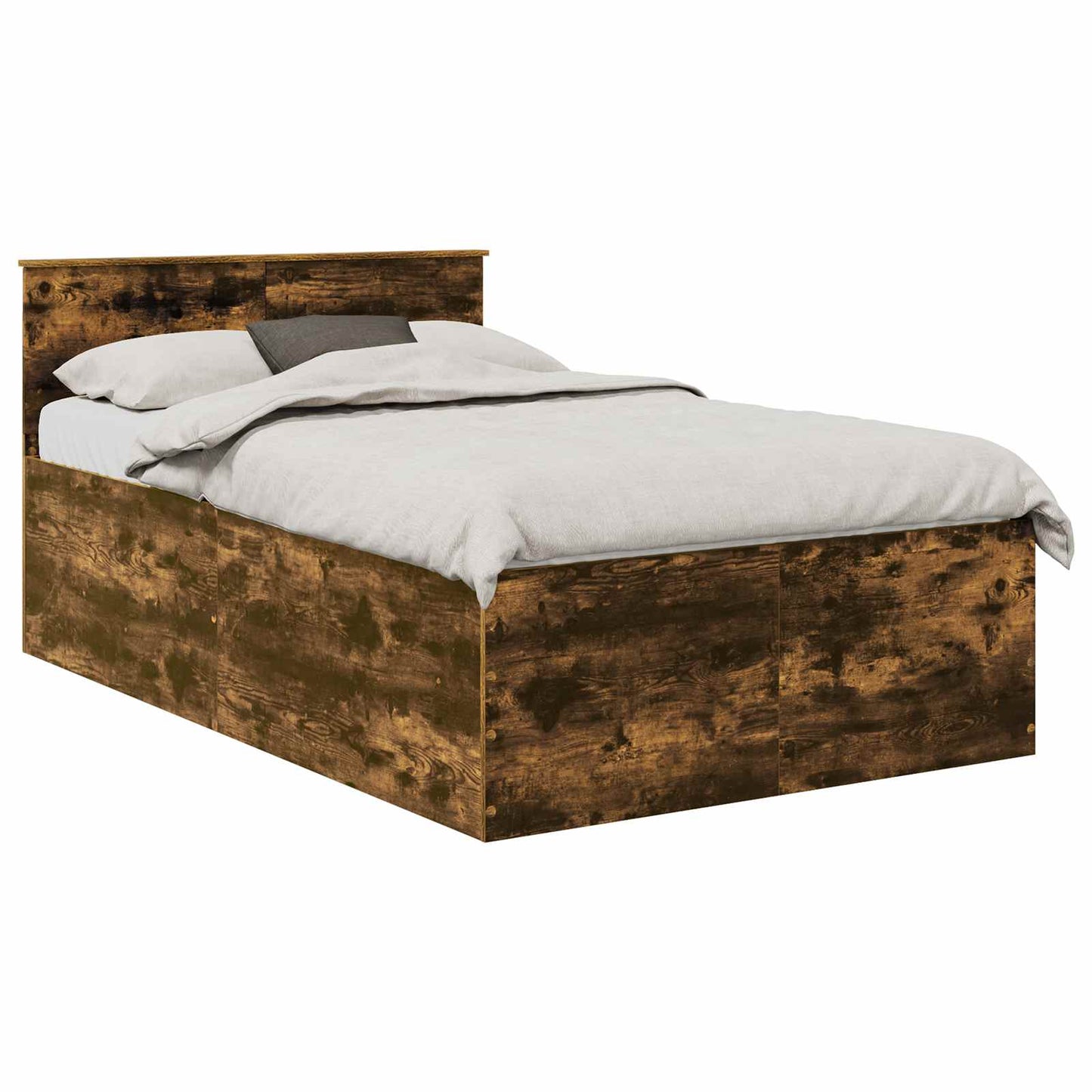 Struttura del letto Rovere fumé 120 x 200 cm Legno multistrato | homemem39