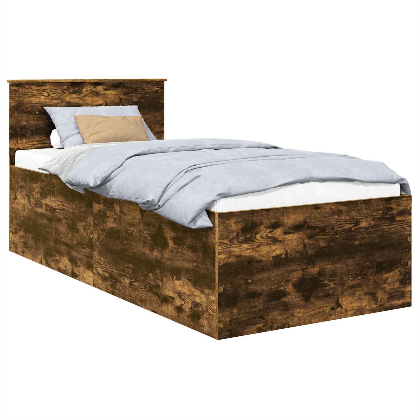 Struttura del letto Rovere fumé 120 x 200 cm Legno multistrato