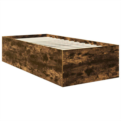 Struttura del letto Rovere fumé 90 x 190 cm Legno multistrato
