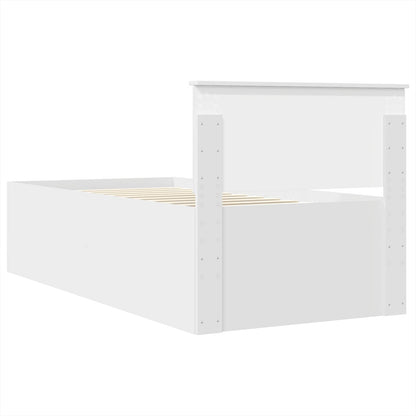 Struttura del letto Bianco 90 x 200 cm Legno multistrato