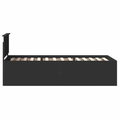 Struttura del letto Nero 90 x 200 cm Legno multistrato