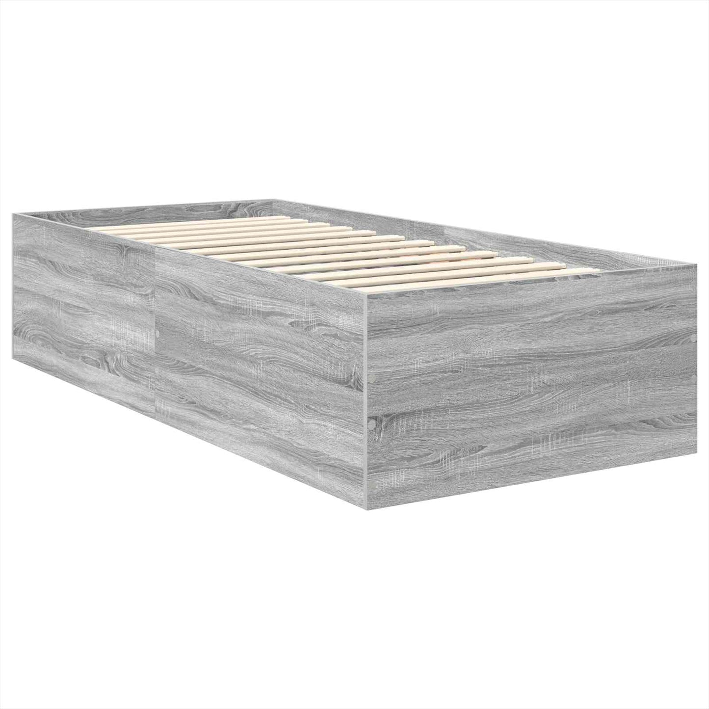 Struttura del letto Grigio Sonoma 90 x 200 cm Legno multistrato
