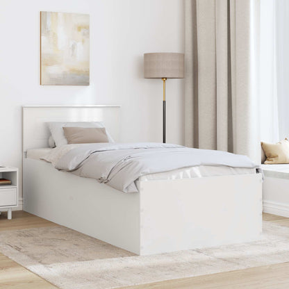 Struttura del letto Bianco 75 x 190 cm Legno multistrato