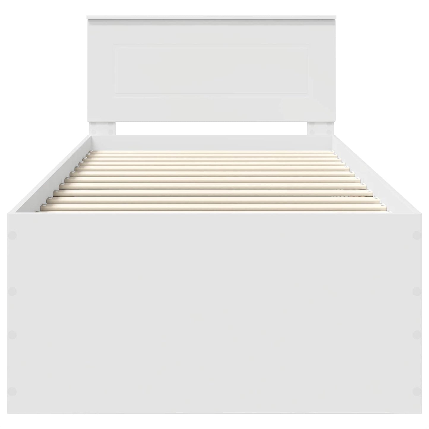 Struttura del letto Bianco 75 x 190 cm Legno multistrato