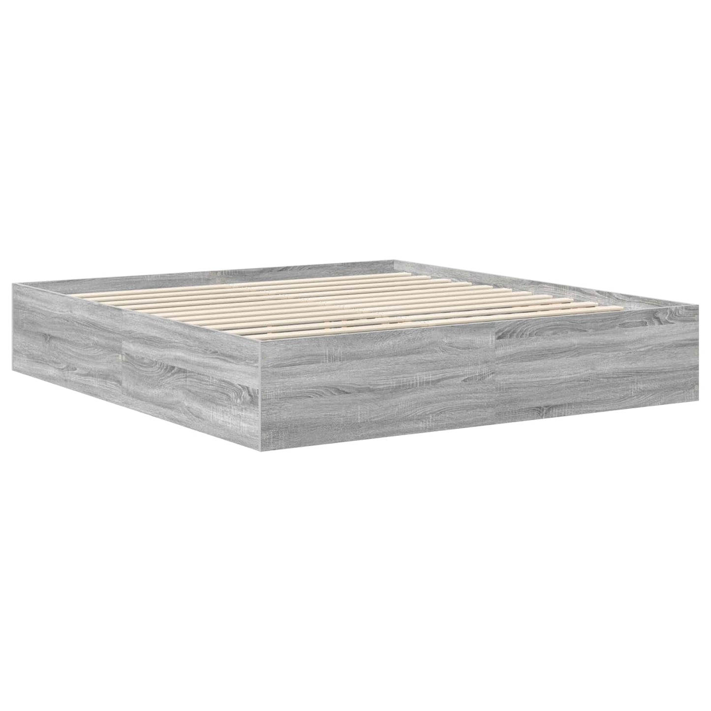 Struttura del letto con testiera Grigio Sonoma 200 x 200 cm