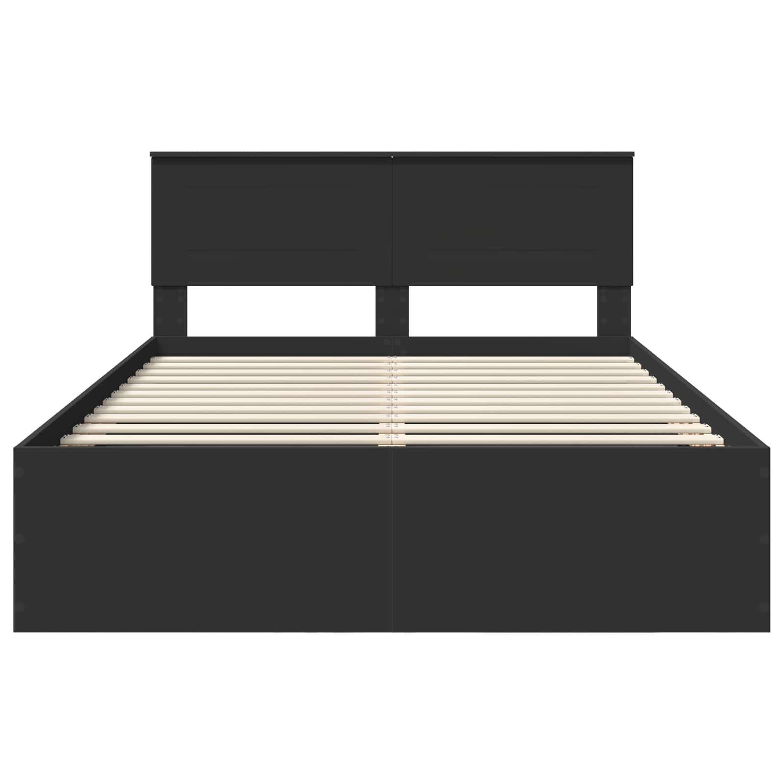 Struttura del letto Nero 150 x 200 cm Legno multistrato | homemem39