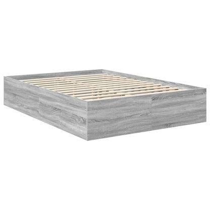 Struttura del letto con testiera Grigio Sonoma 150 x 200 cm