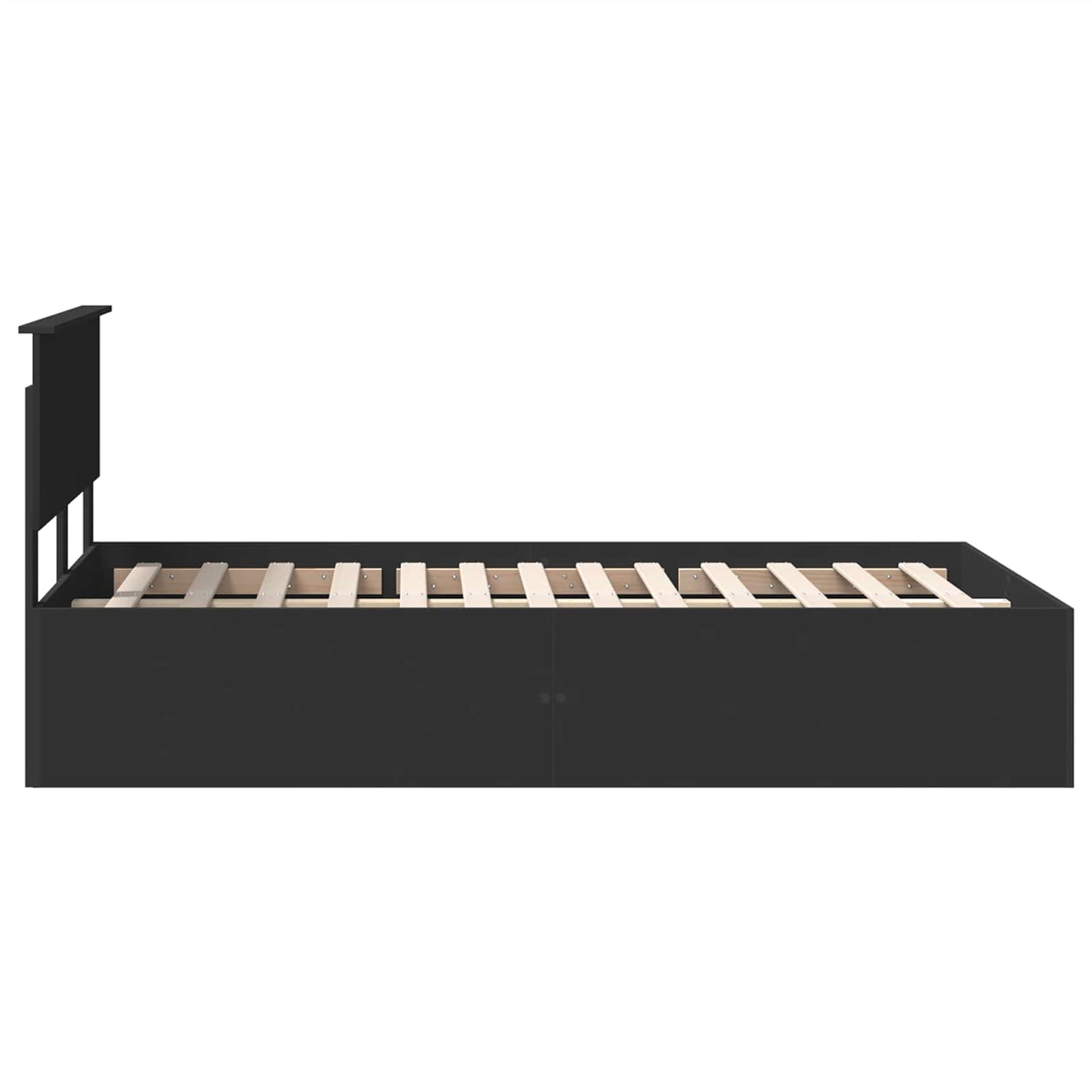 Struttura del letto Nero 135 x 190 cm Legno multistrato
