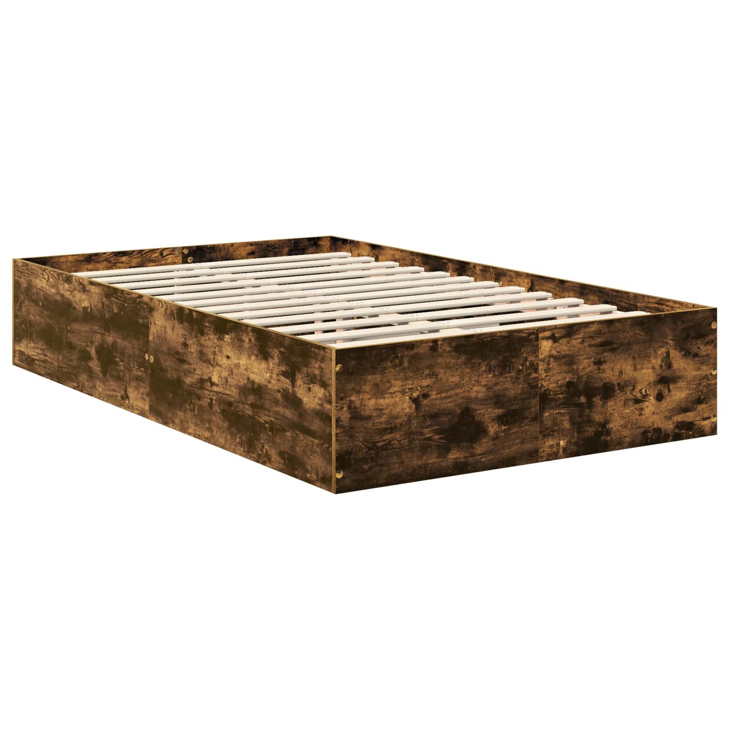 Struttura del letto Rovere fumé 135 x 190 cm Legno multistrato | homemem39
