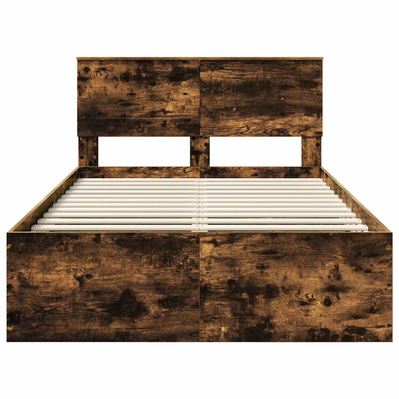 Struttura del letto Rovere fumé 135 x 190 cm Legno multistrato | homemem39