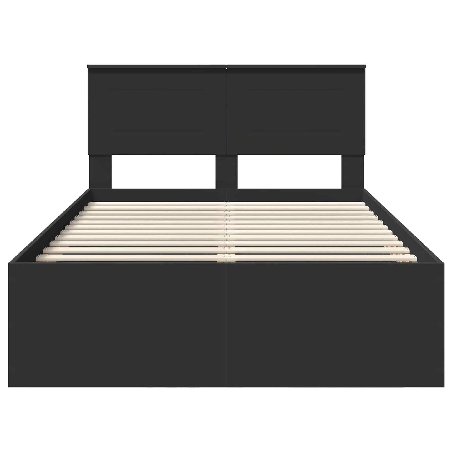 Struttura del letto Nero 120 x 190 cm Legno multistrato | homemem39