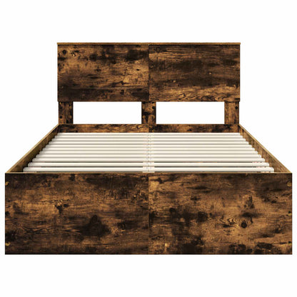 Struttura del letto Rovere fumé 120 x 190 cm Legno multistrato