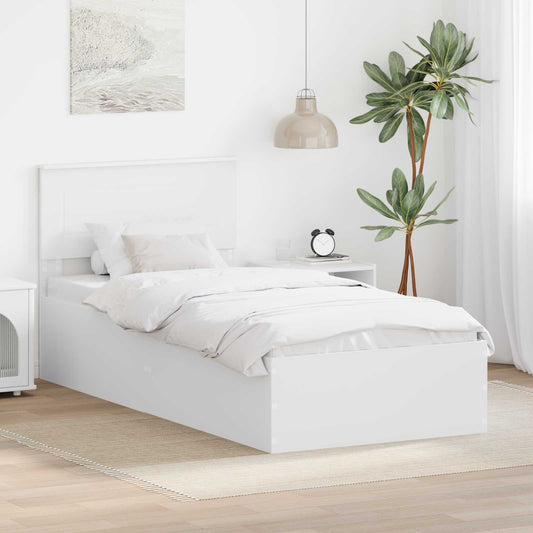 Struttura del letto Bianco 100 x 200 cm Legno multistrato