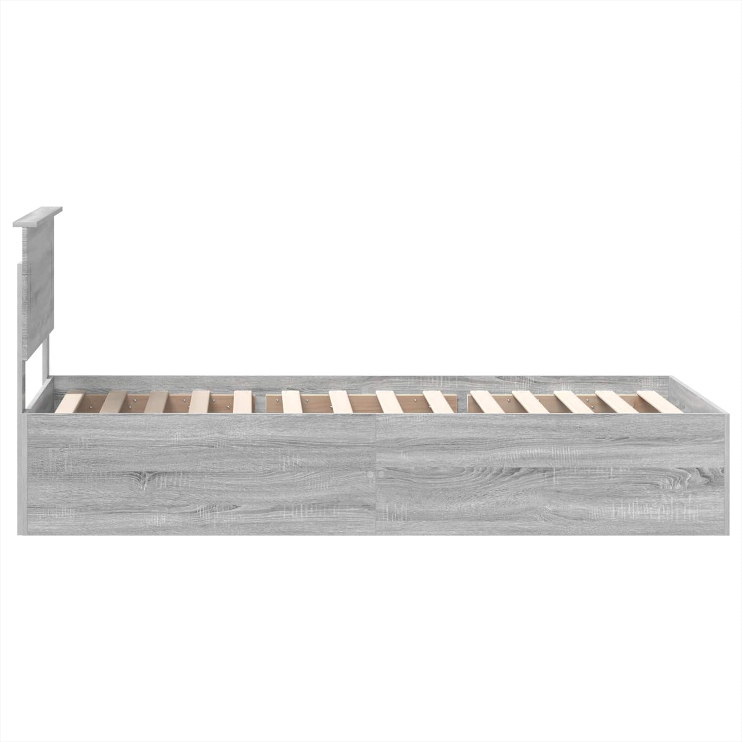 Struttura del letto con testiera Grigio Sonoma 100 x 200 cm