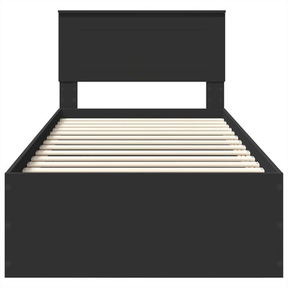 Struttura del letto Nero 90 x 190 cm Legno multistrato